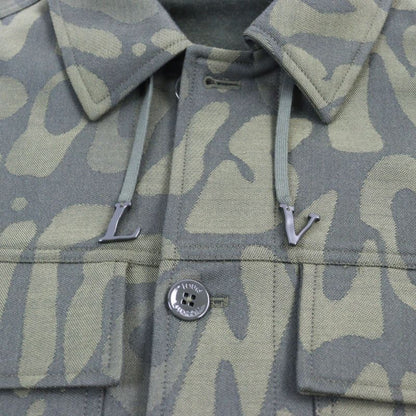 Louis Vuitton 23SS Hob02e LV Laced Wool Overshirt Lace Logo Hardware Logo