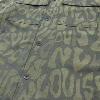 Louis Vuitton 23SS Hob02e LV Laced Wool Overshirt Lace Logo Hardware Logo