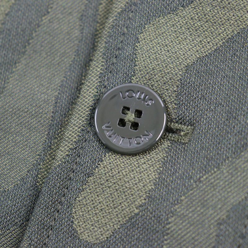 Louis Vuitton 23SS Hob02e LV Laced Wool Overshirt Lace Logo Hardware Logo