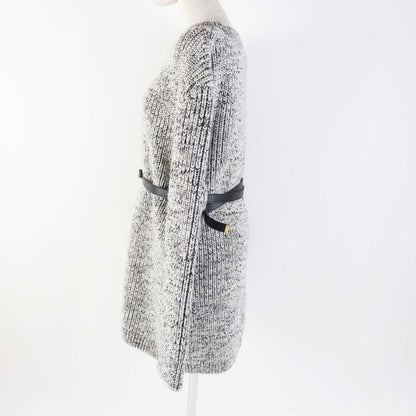 Louis Vuitton 23AW Wool Cotton Monogram Long Sleeve Chunky Knit Dress With