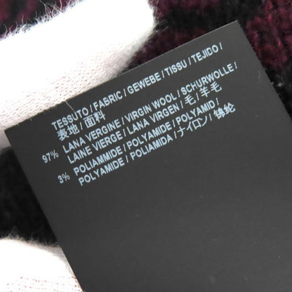 Balenciaga 534493 ALL OVER LOGO Wool Round Neck Long Sleeve Knit Sweater