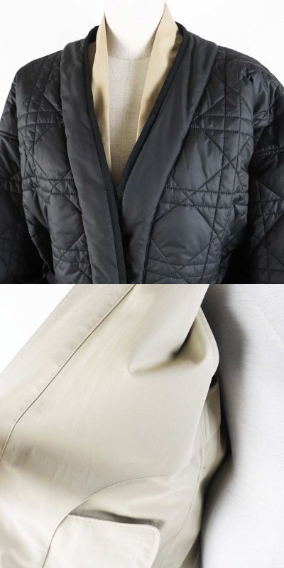 Christian DIOR 23SS 327m11a3332 Bee Embroidered Cannage Jacket 3WAY Trench