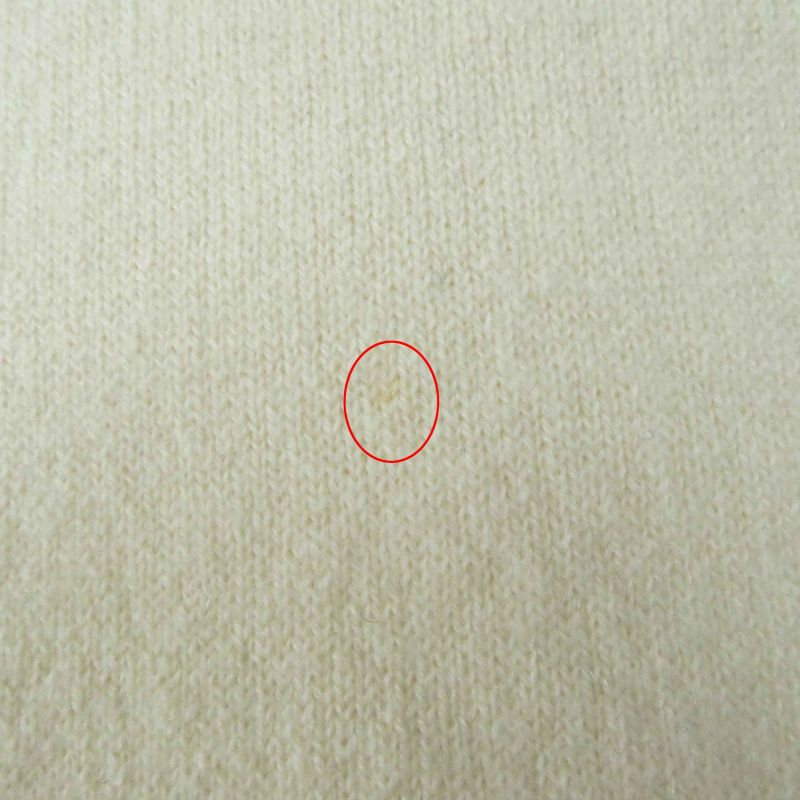 Christian DIOR 014s55am042 Cashmere Long Sleeve Knit Pullover With Logo Ivory