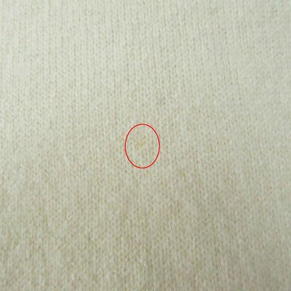 Christian DIOR 014s55am042 Cashmere Long Sleeve Knit Pullover With Logo Ivory