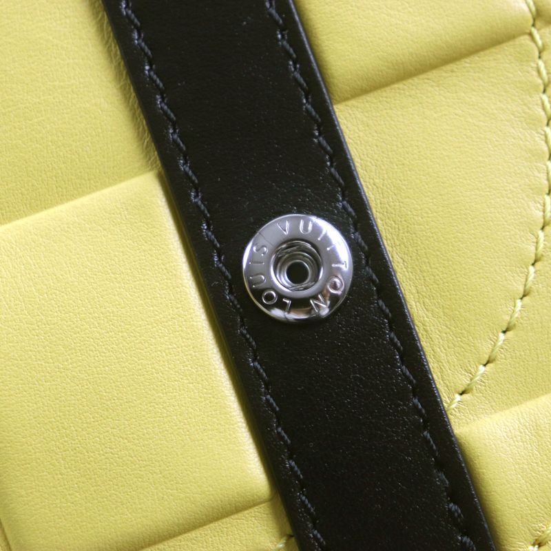 Louis Vuitton M25016 Damier Scuba Christopher MM Leather Backpack Yellow Black