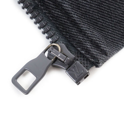Louis Vuitton 1a5pav Zip Throw Denim Hoodie With Sash And Patch Zip Cotton