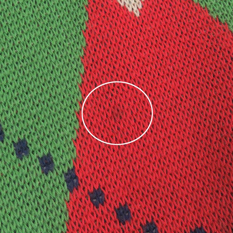 Gucci 21AW 653841 100% Cotton GG Logo Argyle V-neck Gilet Knit Vest Green S