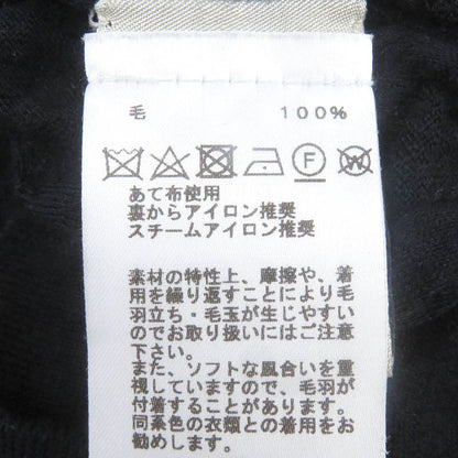 Hermes 24SS Jeu De Points Harnais 100% Wool Embossed Short Sleeve Knit Sew