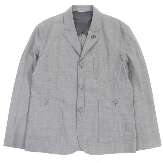 DIOR Homme 23SS 313c203a5725 Virgin Wool CD Logo Lapel Pin Workwear Jacket