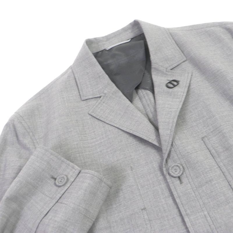 DIOR Homme 23SS 313c203a5725 Virgin Wool CD Logo Lapel Pin Workwear Jacket