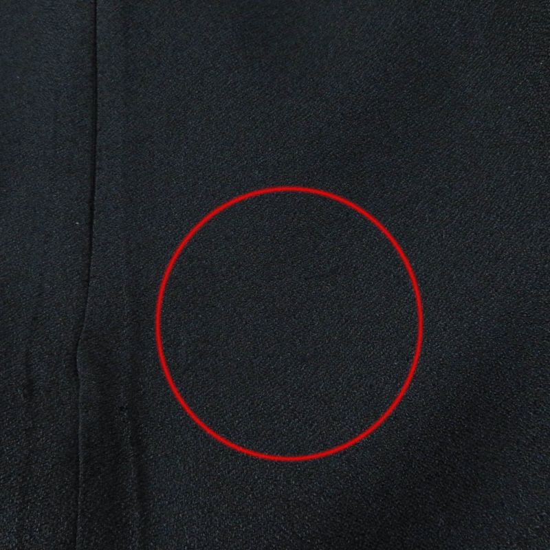 CHANEL P43905v31200 100% Silk With Gripore Buttons Knee Length Tight Skirt