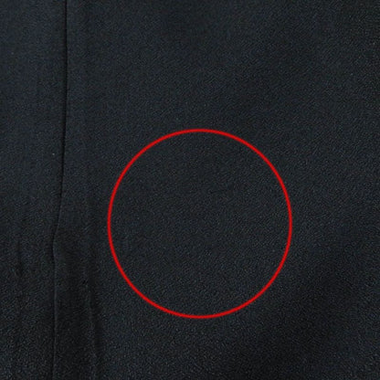 CHANEL P43905v31200 100% Silk With Gripore Buttons Knee Length Tight Skirt