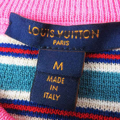 Louis Vuitton 22SS 100% Wool Logo Gold Button LV Stripe Sleeve Dress/dress