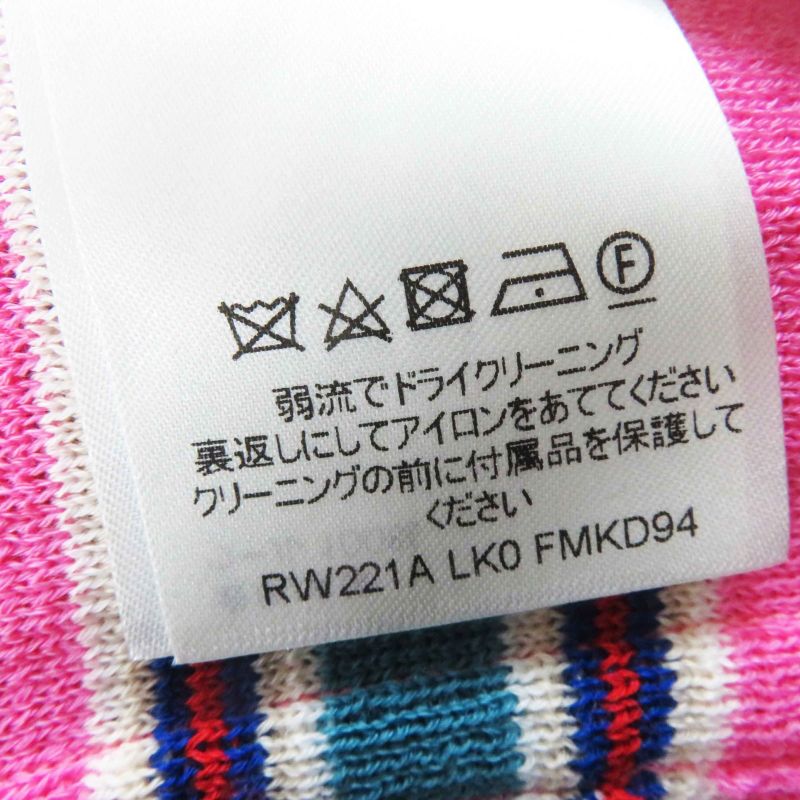 Louis Vuitton 22SS 100% Wool Logo Gold Button LV Stripe Sleeve Dress/dress