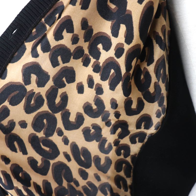 Louis Vuitton Leopard Silk Switched V-neck Wool Cardigan With Logo Buttons