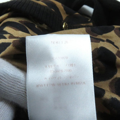 Louis Vuitton Leopard Silk Switched V-neck Wool Cardigan With Logo Buttons