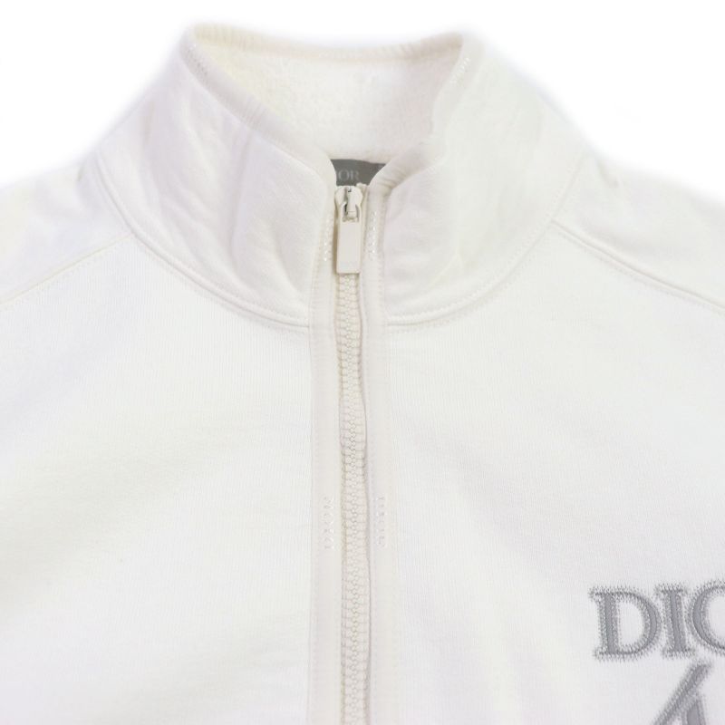 DIOR Homme 24SS 413j434a0879 Logo Embroidery Half Zip Pullover Sweatshirt
