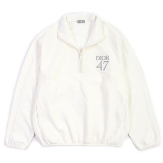 DIOR Homme 24SS 413j434a0879 Logo Embroidery Half Zip Pullover Sweatshirt