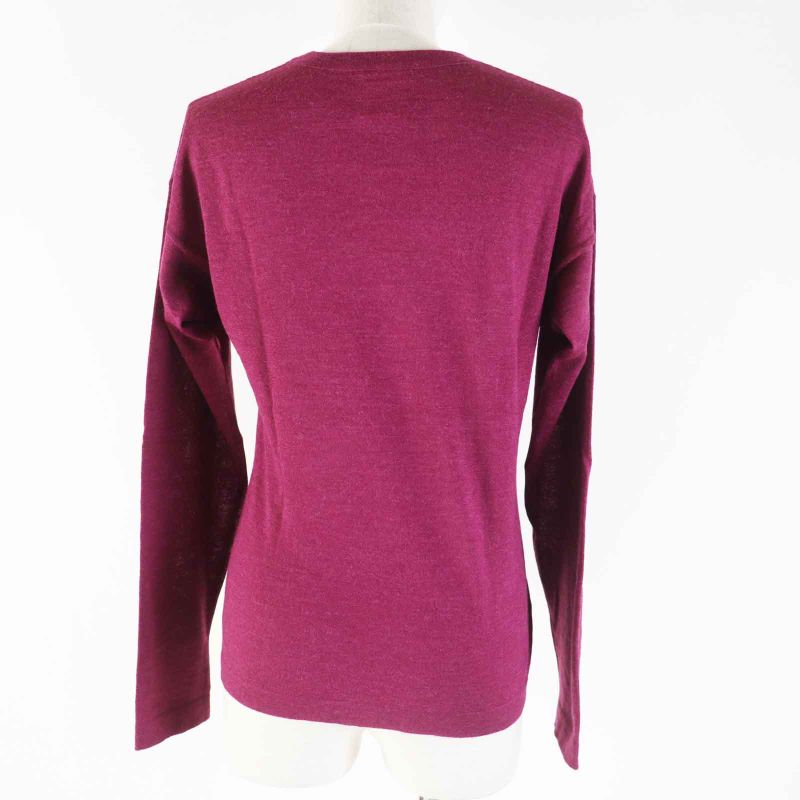 CHANEL 12A P44155 100% Alpaca Coco Mark Elephant Long Sleeve Knit Pullover