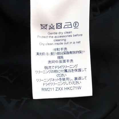 Louis Vuitton 21AW Hkc71w Distorted Damier Chester Coat Black White 50 Made In