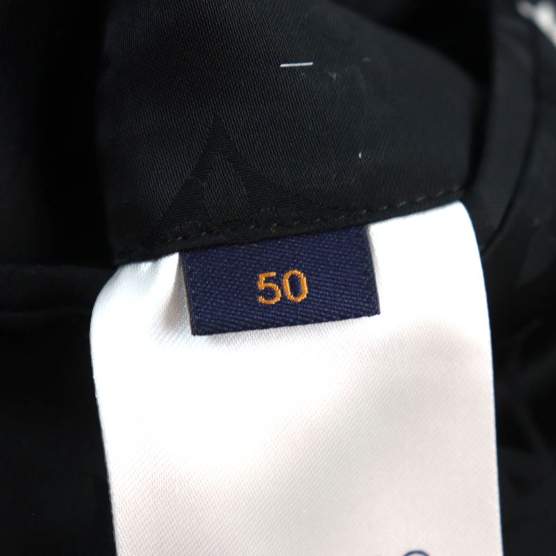 Louis Vuitton 21AW Hkc71w Distorted Damier Chester Coat Black White 50 Made In