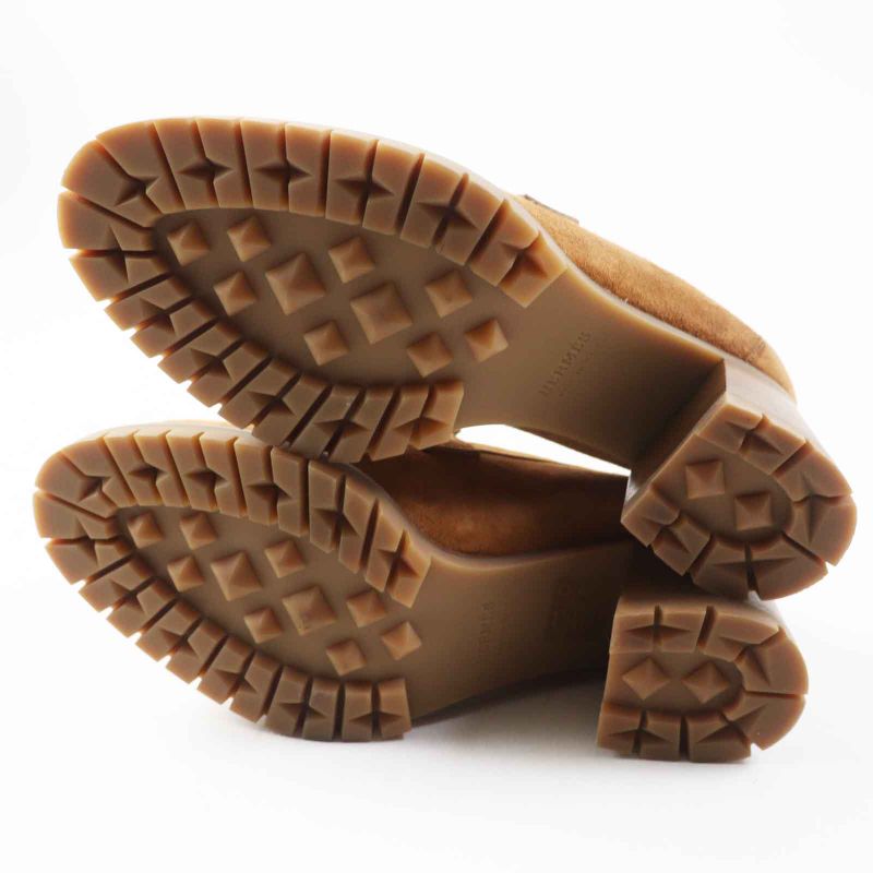 Hermes 2022 222061 Silver Hardware Hhardware Suede Leather Heel Loafer/pumps