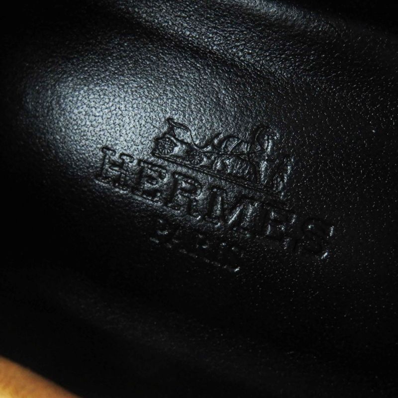 Hermes 2022 222061 Silver Hardware Hhardware Suede Leather Heel Loafer/pumps