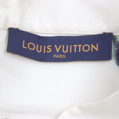  Louis Vuitton 2022 Hns09w LV Graffiti Stand Collar Long Sleeve Shirt Cream
