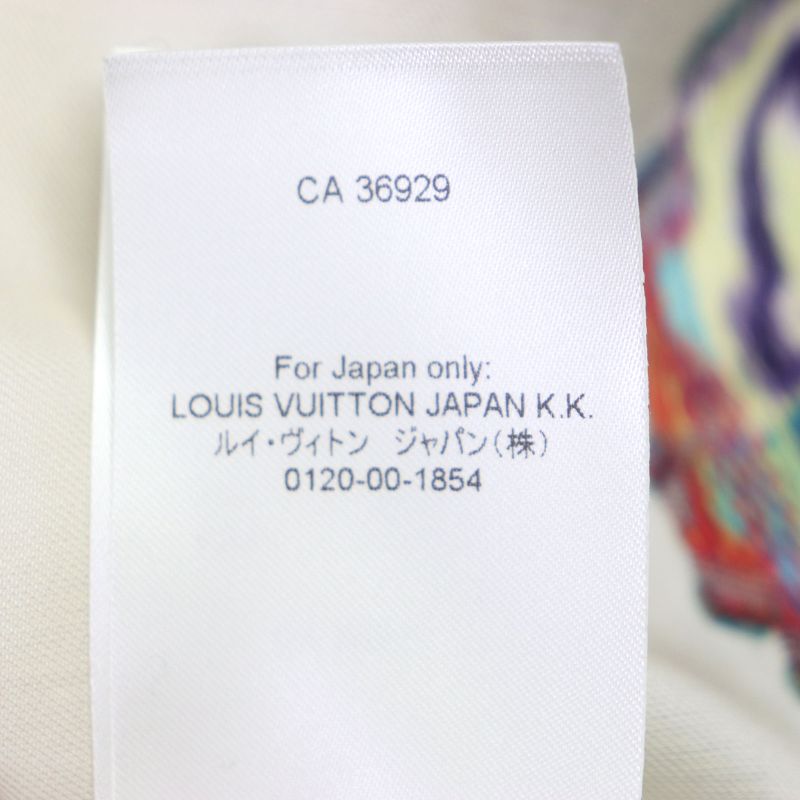  Louis Vuitton 2022 Hns09w LV Graffiti Stand Collar Long Sleeve Shirt Cream