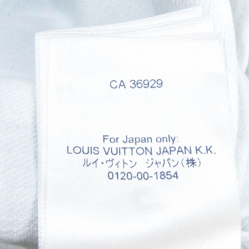 Louis Vuitton 21AW Hla20w Damier Denim Trucker Jacket Cabas-all White Blue 52