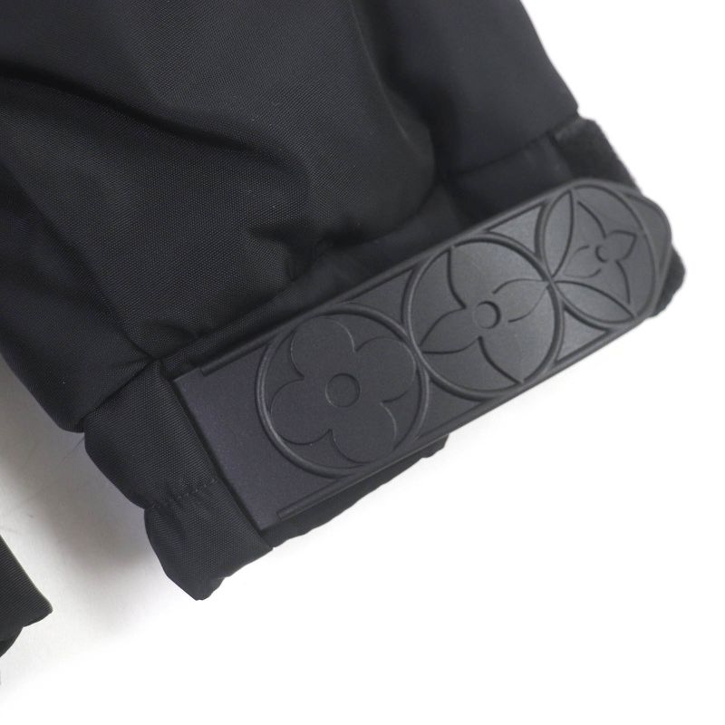 Louis Vuitton Hib30wrwk Splash Monogram Cotton Nylon Puffy Jacket Blouson Black