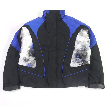 Louis Vuitton Hib30wrwk Splash Monogram Cotton Nylon Puffy Jacket Blouson Black