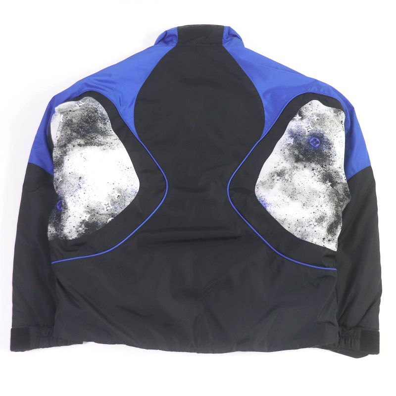 Louis Vuitton Hib30wrwk Splash Monogram Cotton Nylon Puffy Jacket Blouson Black