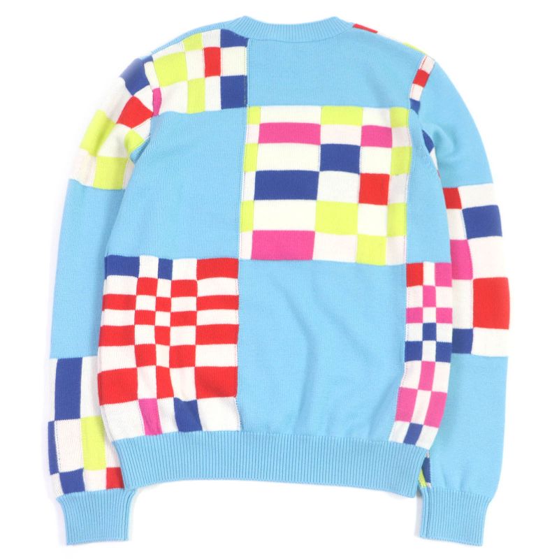 Louis Vuitton 1a8p48 2021 100% Wool Distorted Giant Damier Sweater Knit Light