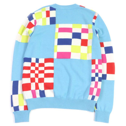 Louis Vuitton 1a8p48 2021 100% Wool Distorted Giant Damier Sweater Knit Light