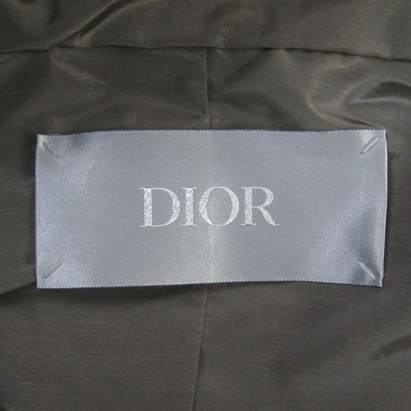 DIOR Homme 193c402a5149 Oblique Half Zip Anorak Jacket Nylon Blouson Khaki 44