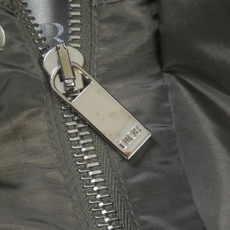 DIOR Homme 193c402a5149 Oblique Half Zip Anorak Jacket Nylon Blouson Khaki 44