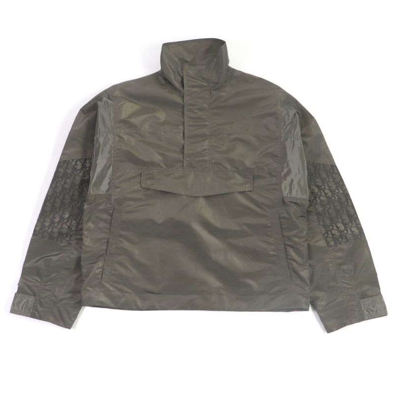 DIOR Homme 193c402a5149 Oblique Half Zip Anorak Jacket Nylon Blouson Khaki 44