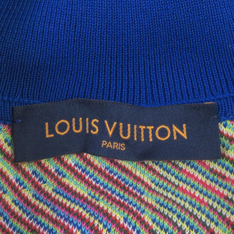 Louis Vuitton 21SS 1a8p4n Distorted Monogram Damier Half-zip Knit Sweater