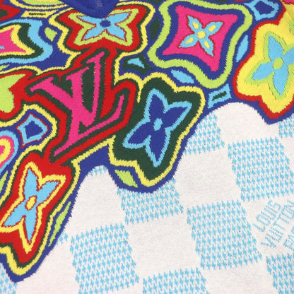 Louis Vuitton 21SS 1a8p4n Distorted Monogram Damier Half-zip Knit Sweater