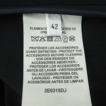 Hermes 2023 3e0315dj Front Design Knee Length Flared Skirt Black 42 Made In