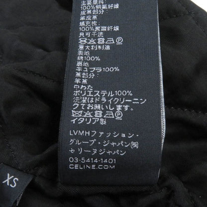 Celine 2q773580w Back Logo Embroidery Corduroy Lamb Leather Use Cotton Western