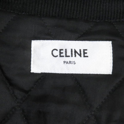 Celine 2q773580w Back Logo Embroidery Corduroy Lamb Leather Use Cotton Western