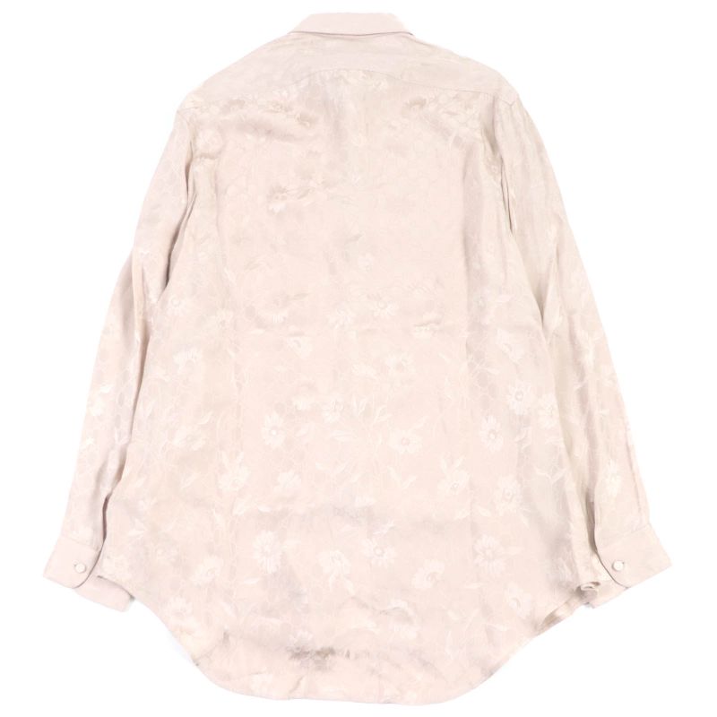 Gucci 596832 Daisies Jacquard Shirt GG Logo Daisy Long Sleeve Long Sleeve Shirt