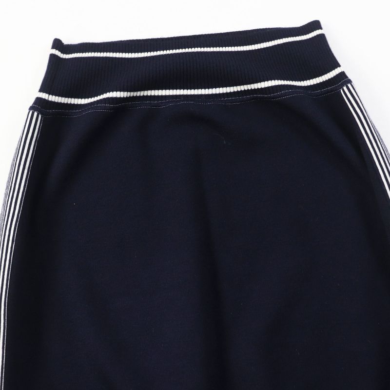 CHANEL 08C P32497 Airline Cotton Cashmere Blend Knit Skirt With Airplane Charm