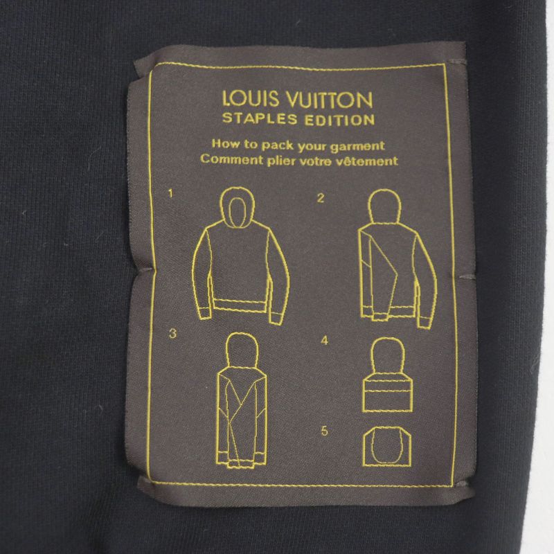 Louis Vuitton 20AW Cotton Staples Edition Inside Out Logo Plate Pullover