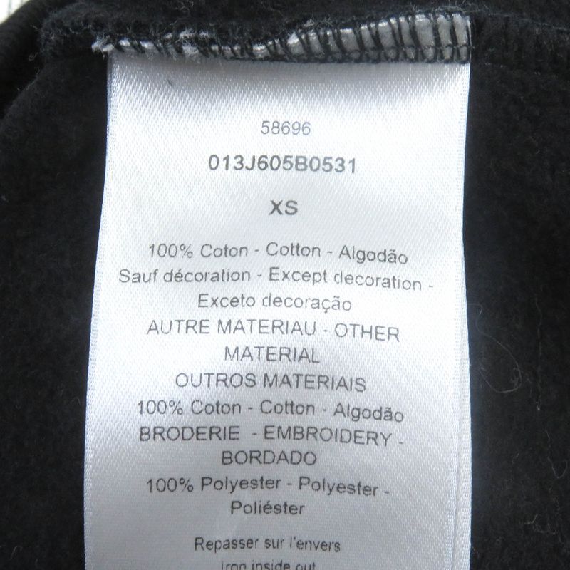 DIOR Homme 20SS 013j605b0531 Cotton Archive Patch Saddle Pullover Hoodie Black