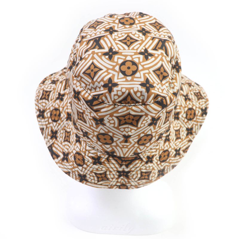 Louis Vuitton 2020 M76534 LV Crafty Monogram Reversible Bucket Hat Brown Black