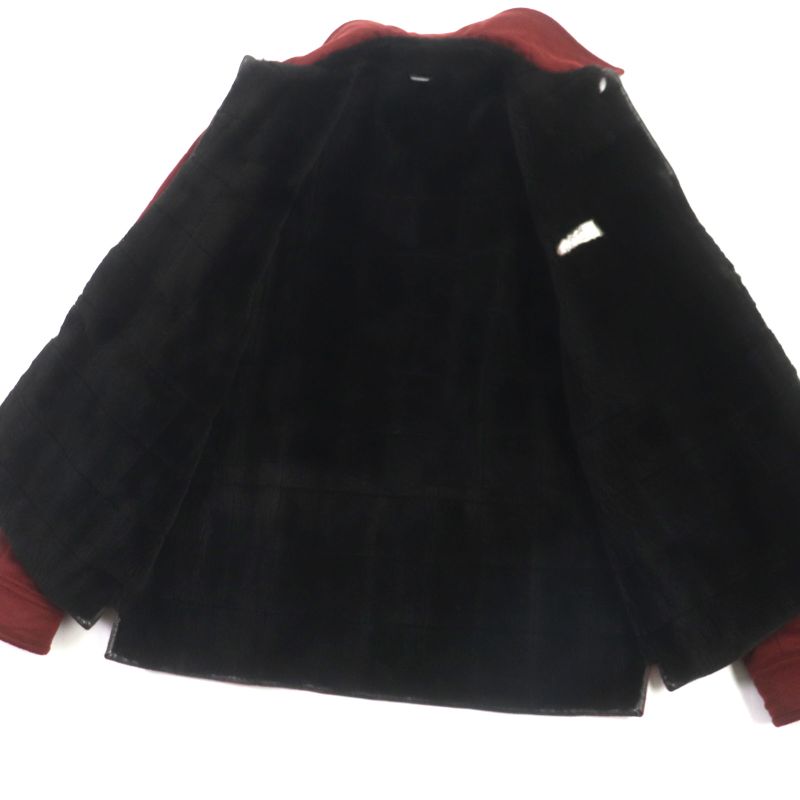 Hermes 100% Cashmere Lining Shared Nutria Leather Use Cotton Quilted Jacket