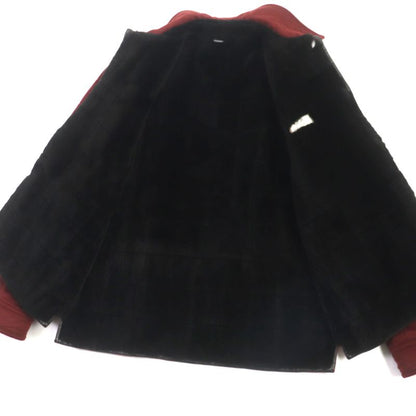 Hermes 100% Cashmere Lining Shared Nutria Leather Use Cotton Quilted Jacket